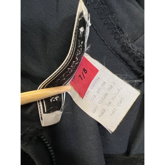 ED Michaels Vintage 80's Black Mock Neck Fit and Flare Maxi Dress - Picture 9 of 9